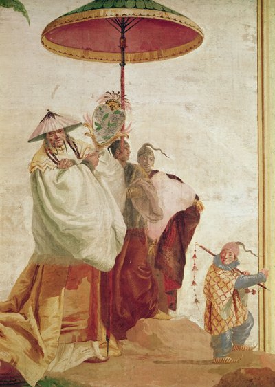 The Walk of the Mandarin by Giovanni Domenico Tiepolo